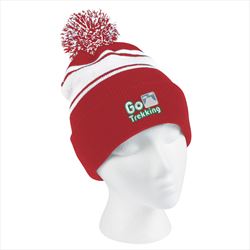Red with White Stripes In Use